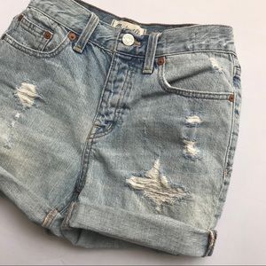 Madewell Distressed Denim Shorts